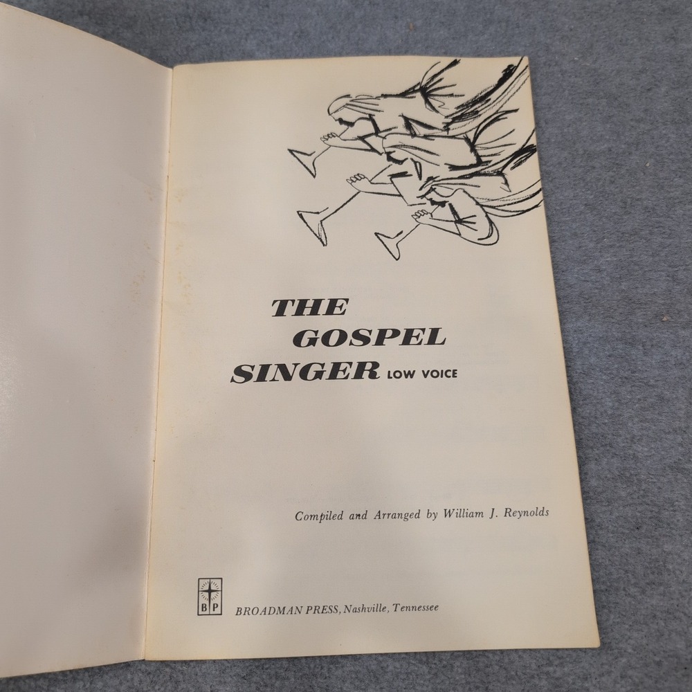 The‎ Gospel Singer Low Voice Music Book Compiled Arranged William J Reynolds - Picture 2 of 3